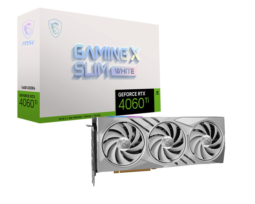 MSI GeForce RTX 4060 Ti GAMING X SLIM WHITE 16G