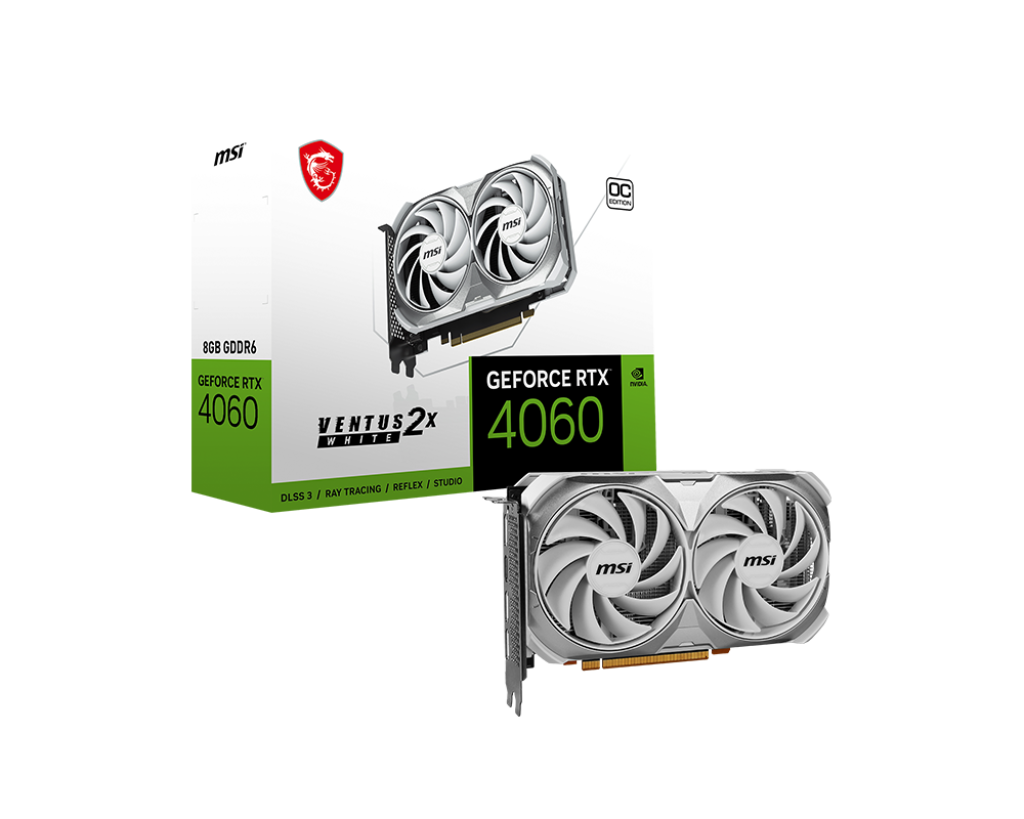 MSI GeForce RTX 4060 VENTUS 2X WHITE 8G OC VTS