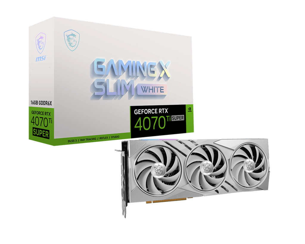 MSI GeForce RTX 4070 Ti SUPER 16G GAMING X SLIM WHITE