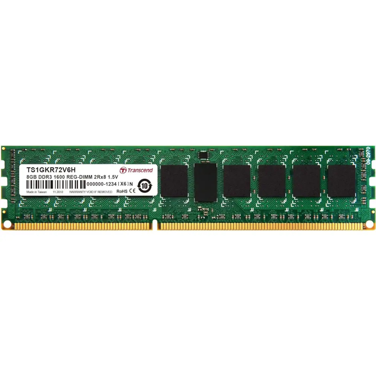TRANSCEND 8GB JM DDR3 1600 UDIMM 2RX8 512MX8 CL11 1.5V