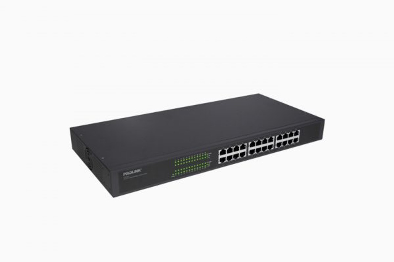 Prolink 24-Port 10/100/1000Mbps Gigabit Ethernet Switch - Rack Mountable